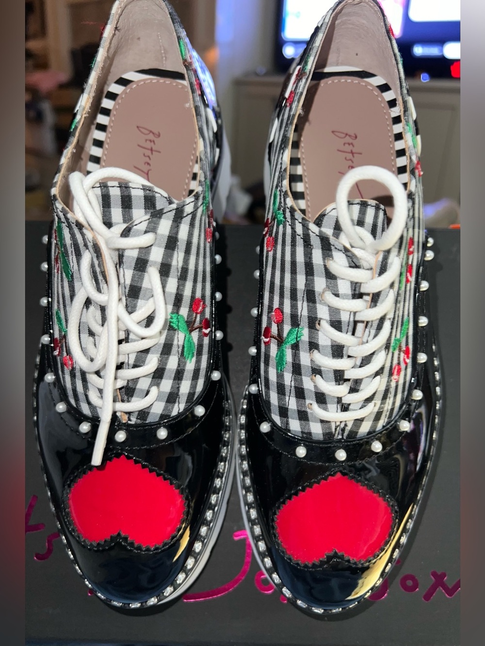 Betsey Johnson Abbott Oxford. New in Box. Size: 5.  Asking: $88.